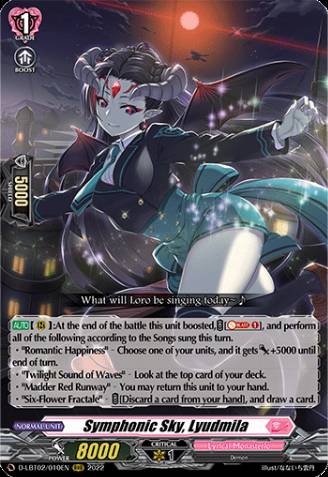 Symphonic Sky, Liudmila (111063) - Cardfight Vanguard Card