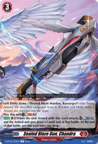Sealed Blaze Gun, Chandra (28577) - Cardfight Vanguard Card