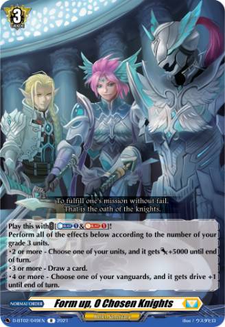 Form Up, O Chosen Knights