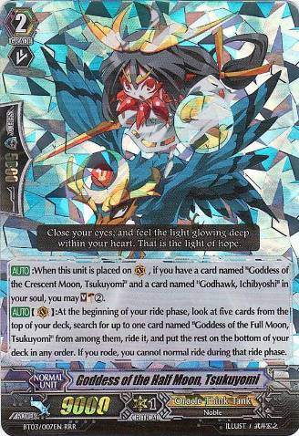 Vanguard Goddess of the Half Moon Tsukuyomi V-BT05/008EN RRR Cardfight!