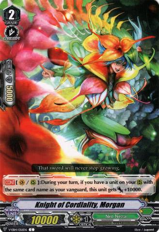 Knight of Cordiality, Morgan (4489) - Cardfight Vanguard Card Database