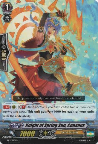 Knight of Spring Sun, Conanus (4617) - Cardfight Vanguard