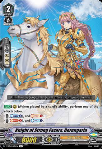 Cardfight Vanguard Karten Gold Paladin