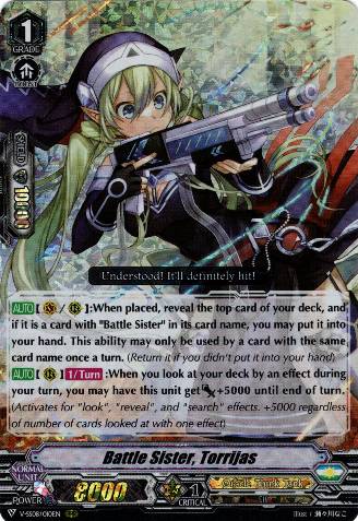 Battle Sister, Torrijas (643) - Cardfight Vanguard Card Database