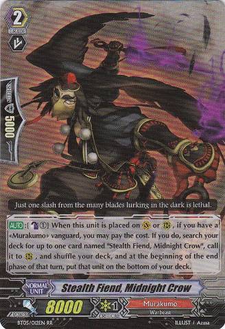 Stealth Fiend, Midnight Crow (7668) - Cardfight Vanguard Card Database